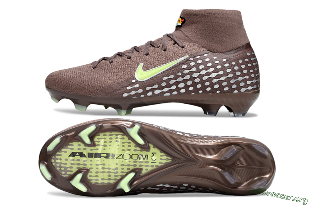 Nike Air Zoom Mercurial Superfly 10 Elite FG Football Boots - Brown/Yellow/Silver 1