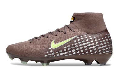 Nike Air Zoom Mercurial Superfly 10 Elite FG Football Boots - Brown/Yellow/Silver