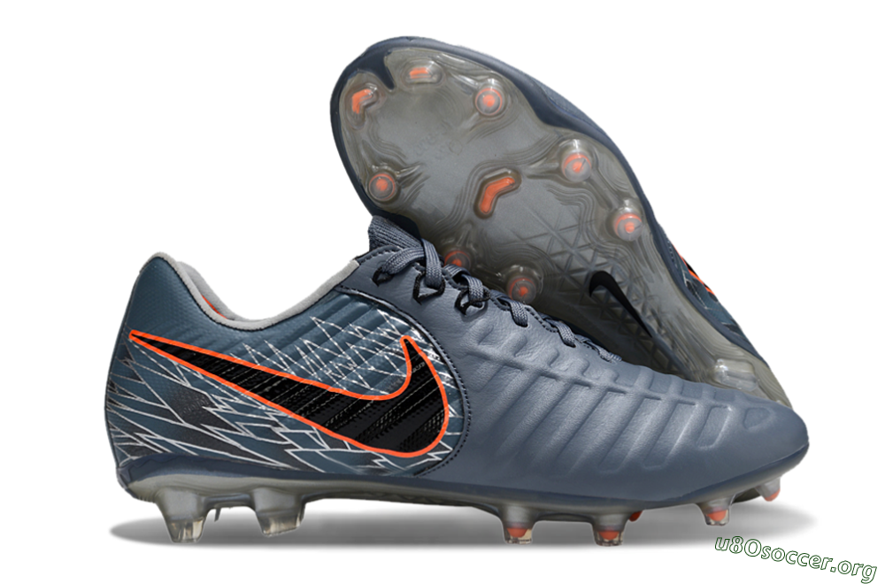 Nike Tiempo Legend 10 Elite FG Football Boots - Grey/Black/Red 2