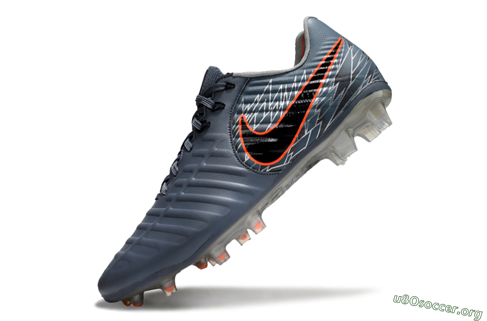 Nike Tiempo Legend 10 Elite FG Football Boots - Grey/Black/Red 5