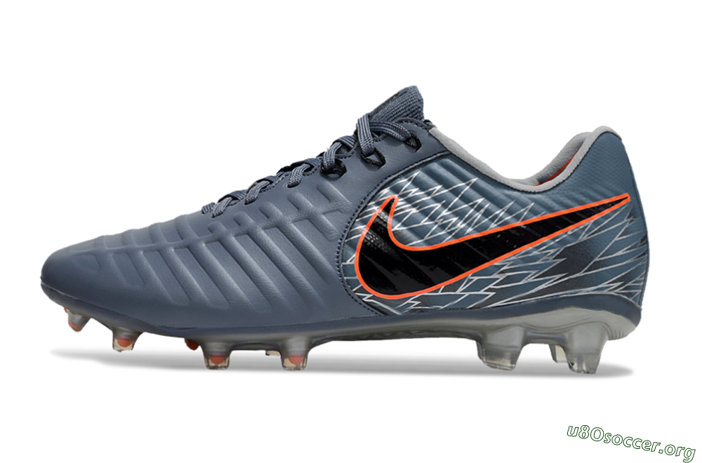 Nike Tiempo Legend 10 Elite FG Football Boots - Grey/Black/Red 3