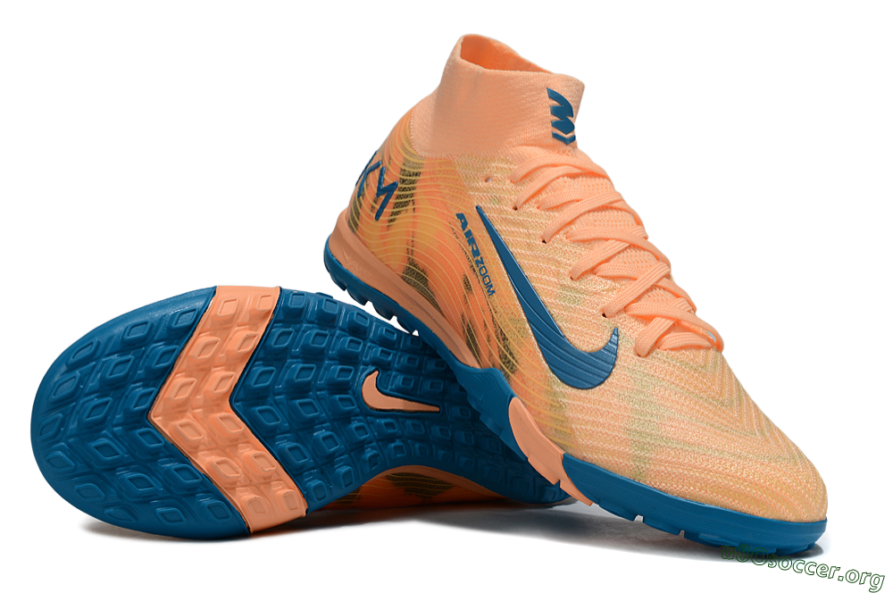 Nike Air Zoom Mercurial Superfly 10 Elite TF Football Shoes - Pink/Blue/Yellow 1