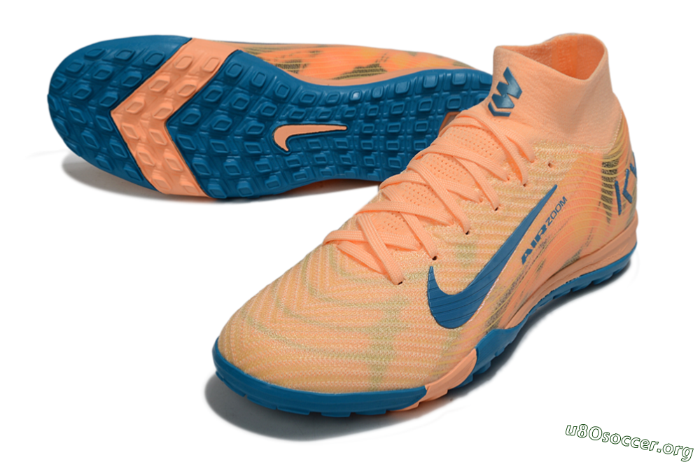 Nike Air Zoom Mercurial Superfly 10 Elite TF Football Shoes - Pink/Blue/Yellow 0