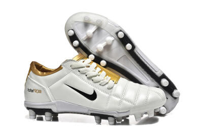 Nike Air Zoom Total 90 III FG Football Boots - White/Black/Gold