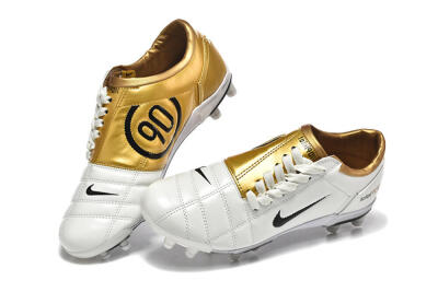 Nike Air Zoom Total 90 III FG Football Boots - White/Black/Gold