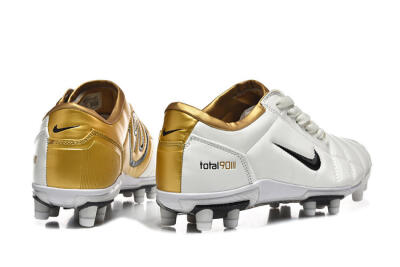 Nike Air Zoom Total 90 III FG Football Boots - White/Black/Gold