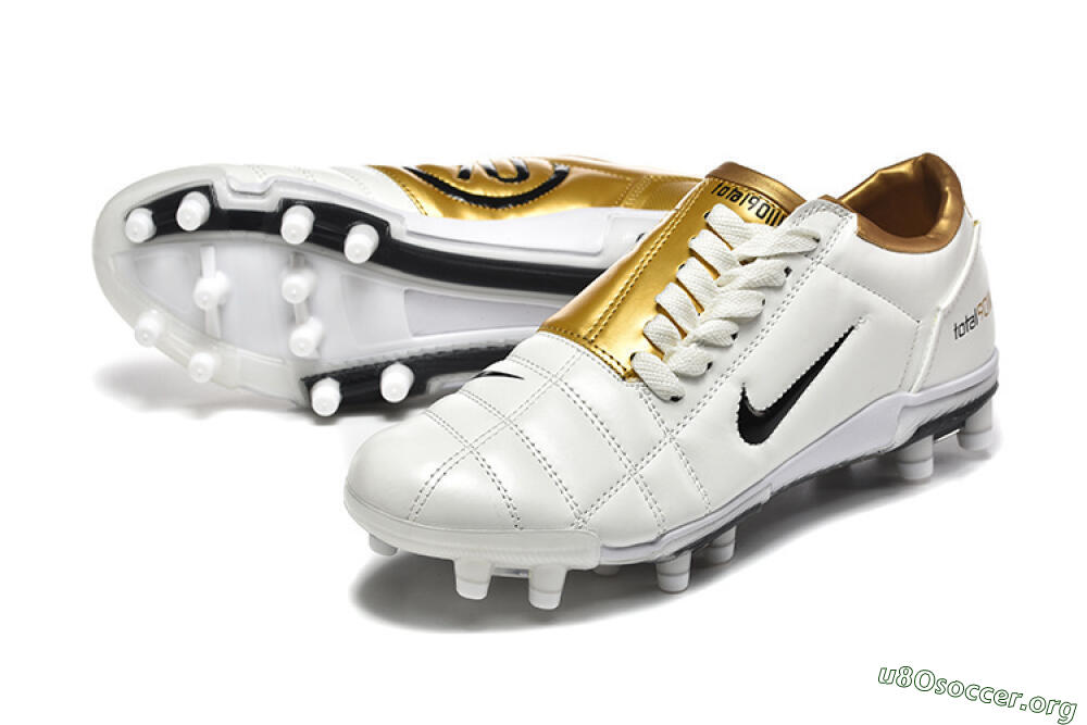 Nike Air Zoom Total 90 III FG Football Boots - White/Black/Gold 0