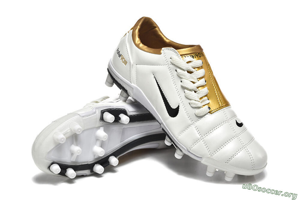 Nike Air Zoom Total 90 III FG Football Boots - White/Black/Gold 4