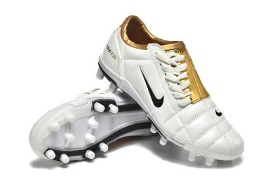 Nike Air Zoom Total 90 III FG Football Boots - White/Black/Gold