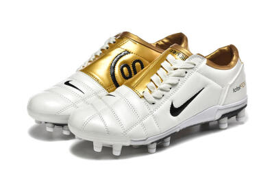 Nike Air Zoom Total 90 III FG Football Boots - White/Black/Gold