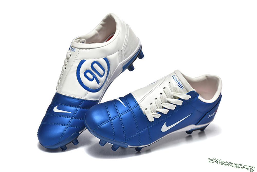 Nike Air Zoom Total 90 III FG Football Boots - Blue/White 6