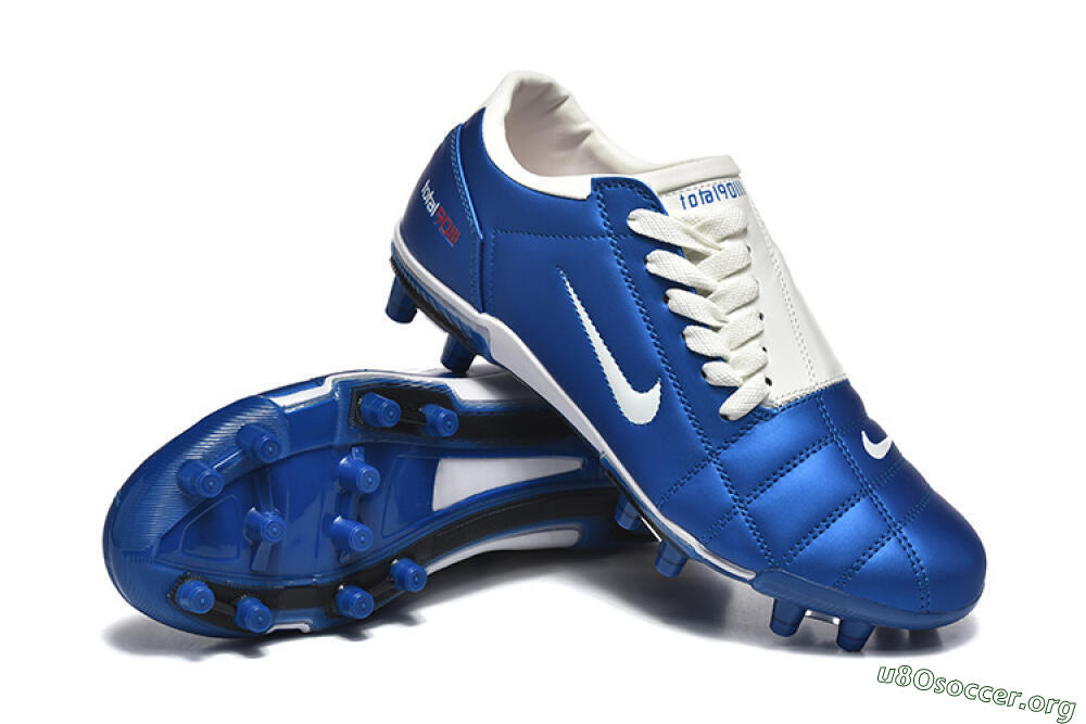 Nike Air Zoom Total 90 III FG Football Boots - Blue/White 4