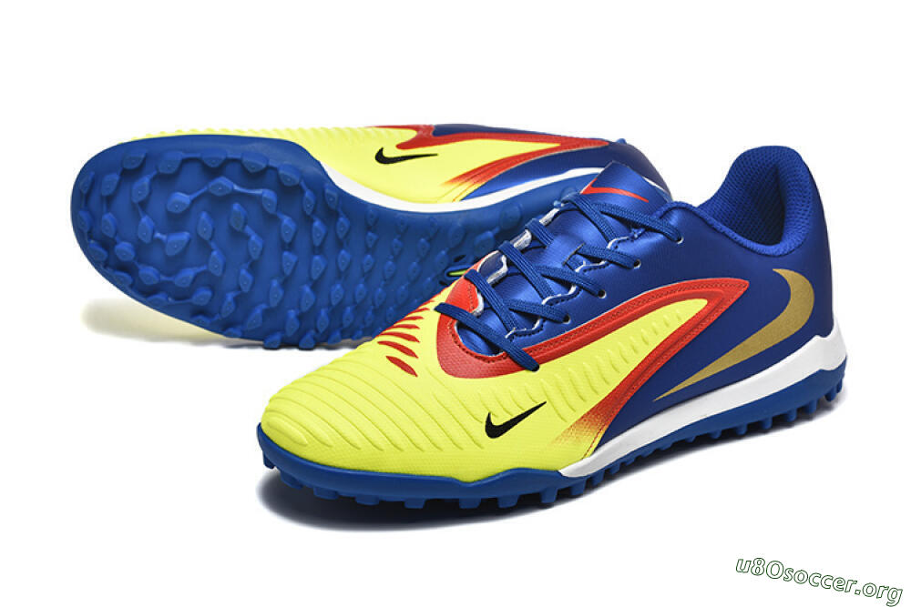 Nike Phantom 6 Elite TF Football Shoes - Yellow/Red/Blue 0