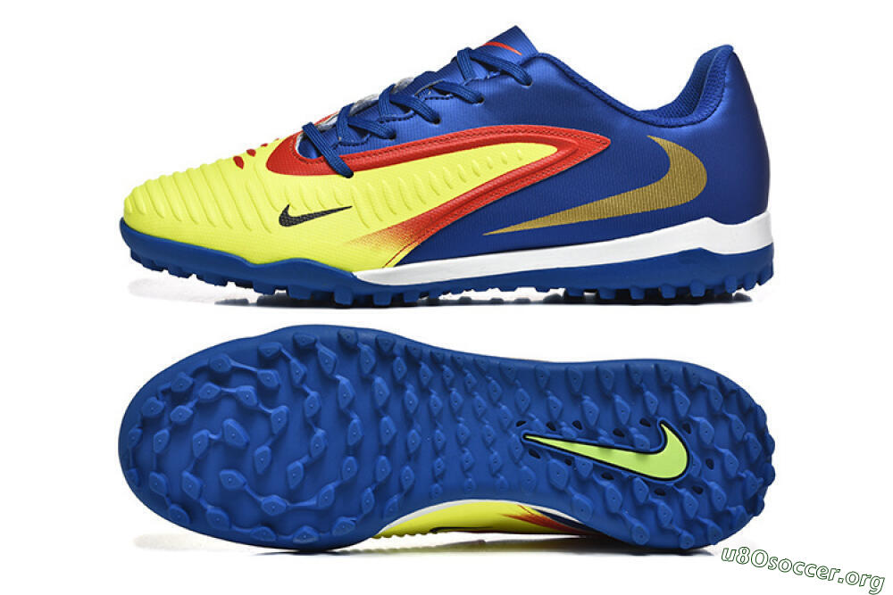 Nike Phantom 6 Elite TF Football Shoes - Yellow/Red/Blue 1