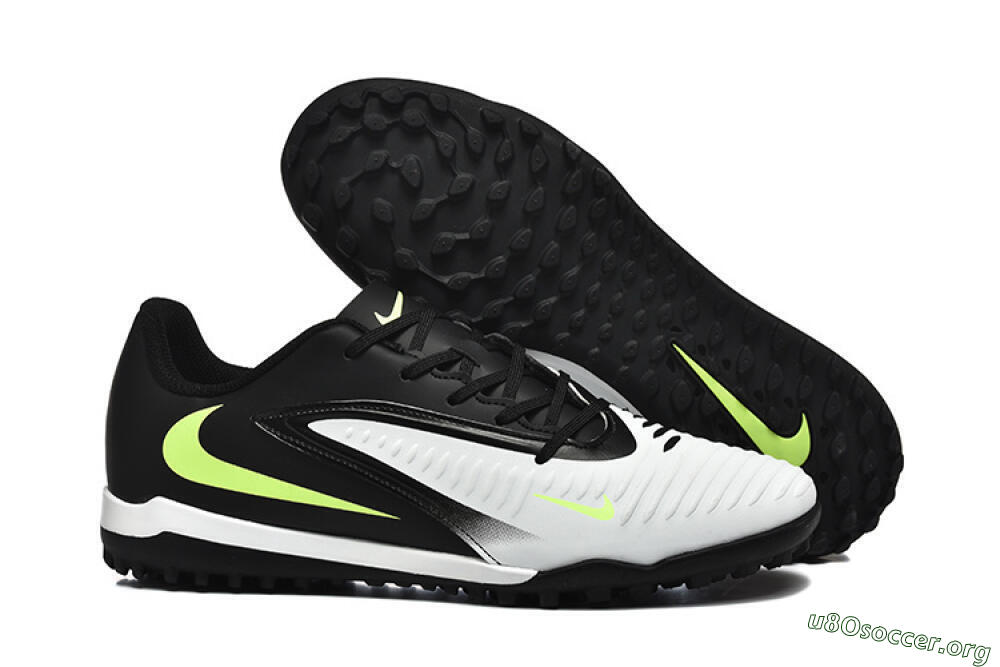 Nike Phantom 6 Elite TF Football Shoes - White/Black/Yellow 2