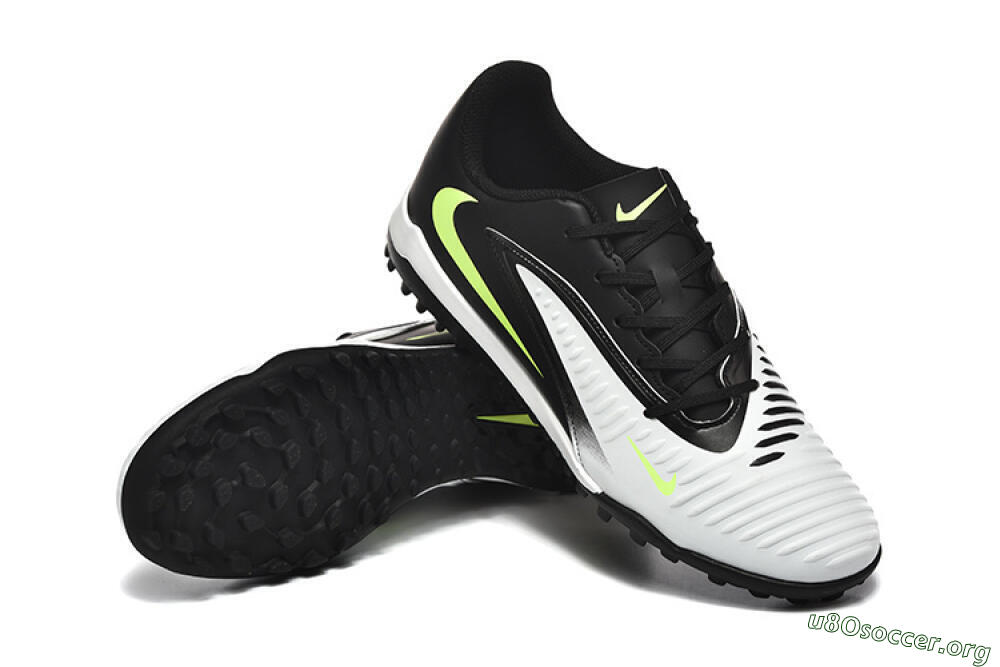 Nike Phantom 6 Elite TF Football Shoes - White/Black/Yellow 4