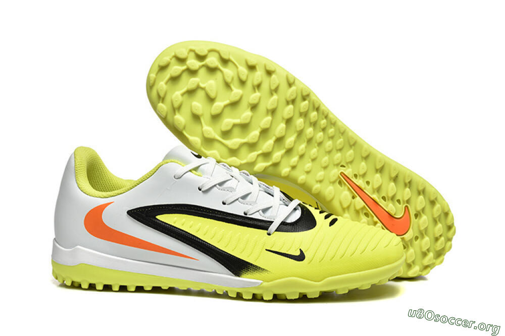 Nike Phantom 6 Elite TF Football Shoes - Yellow/White/Red 2
