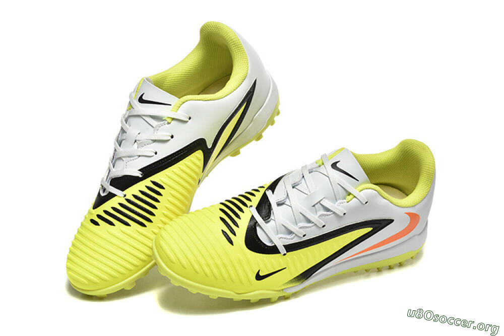 Nike Phantom 6 Elite TF Football Shoes - Yellow/White/Red 6