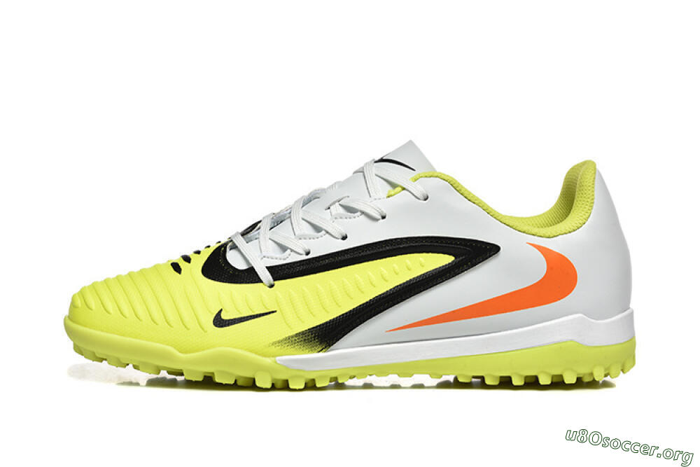 Nike Phantom 6 Elite TF Football Shoes - Yellow/White/Red 3