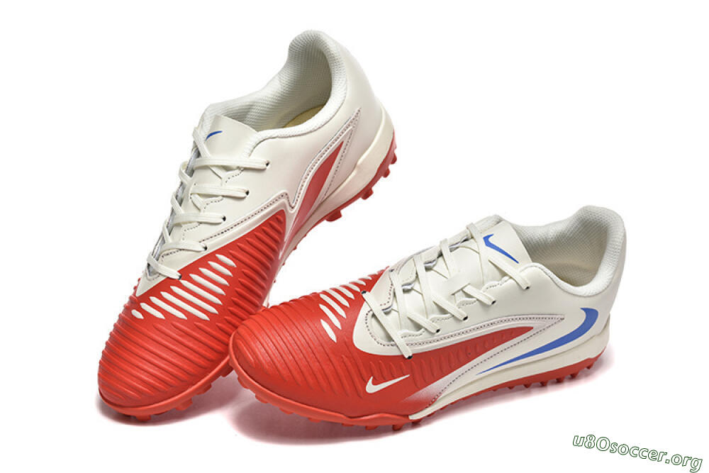 Nike Phantom 6 Elite TF Football Shoes - Red/White/Blue 6