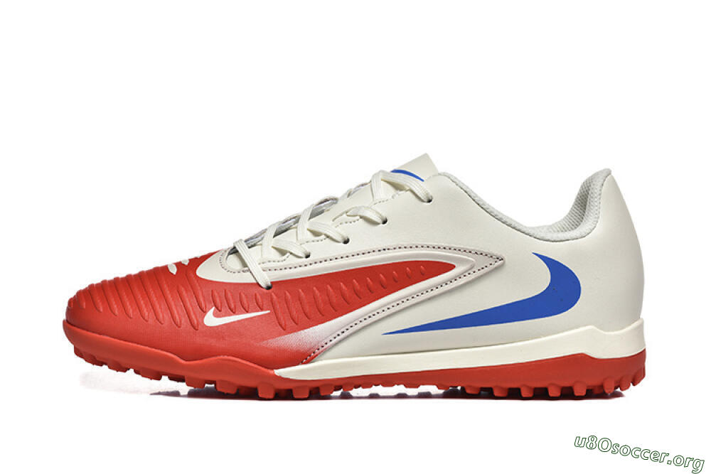 Nike Phantom 6 Elite TF Football Shoes - Red/White/Blue 3