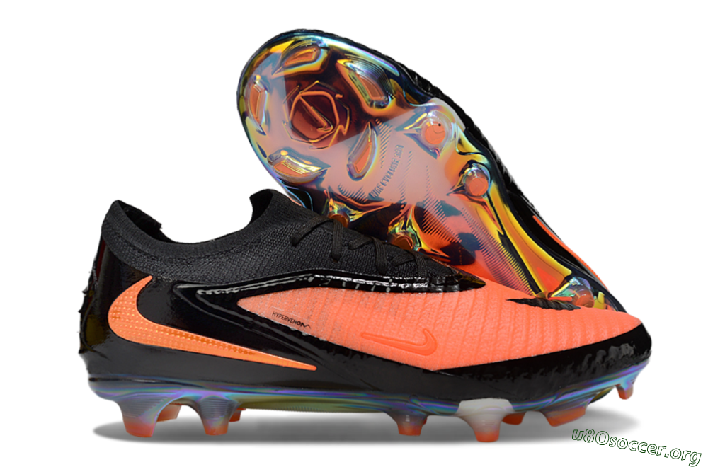 Nike Phantom 6 Elite FG Football Boots - Pink/Black/Gold 2