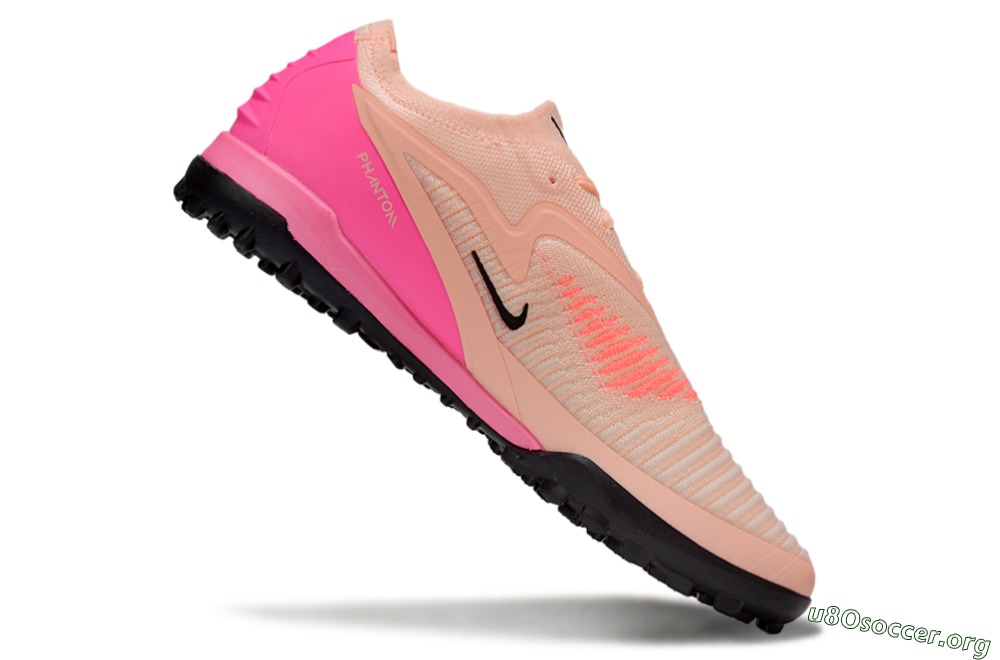 Nike Phantom 6 Elite TF Football Shoes - Pink/Black/Red 5