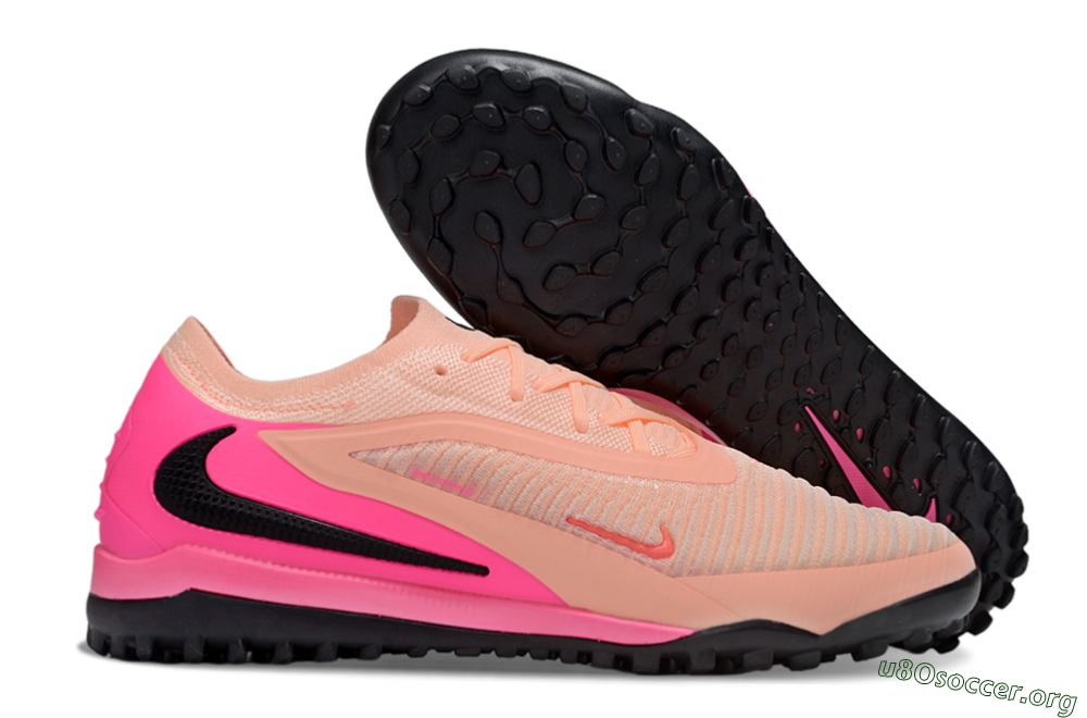 Nike Phantom 6 Elite TF Football Shoes - Pink/Black/Red 2