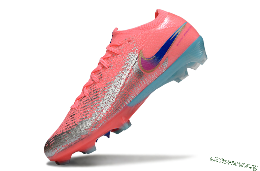Nike Air Zoom Mercurial Vapor 16 Elite FG Football Boots - Red/Silver/Blue 6