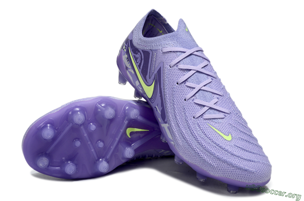Nike Phantom GX 2 Elite AG Football Boots - Purple/Yellow 4