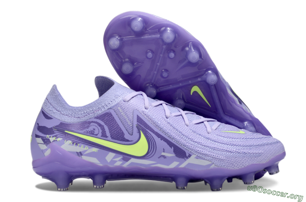 Nike Phantom GX 2 Elite AG Football Boots - Purple/Yellow 2