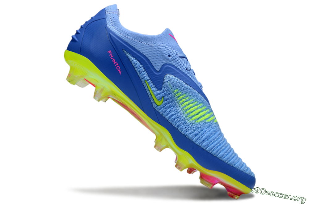 Nike Phantom 6 Elite FG Football Boots - Blue/Pink/Yellow 5