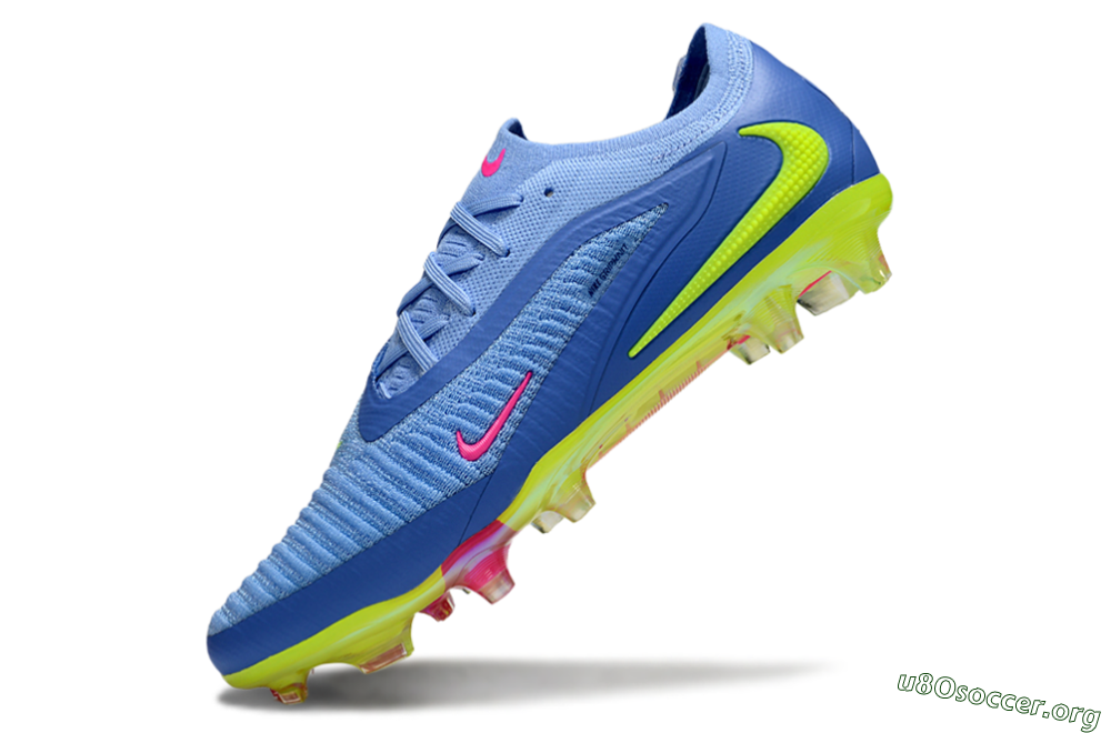 Nike Phantom 6 Elite FG Football Boots - Blue/Pink/Yellow 6