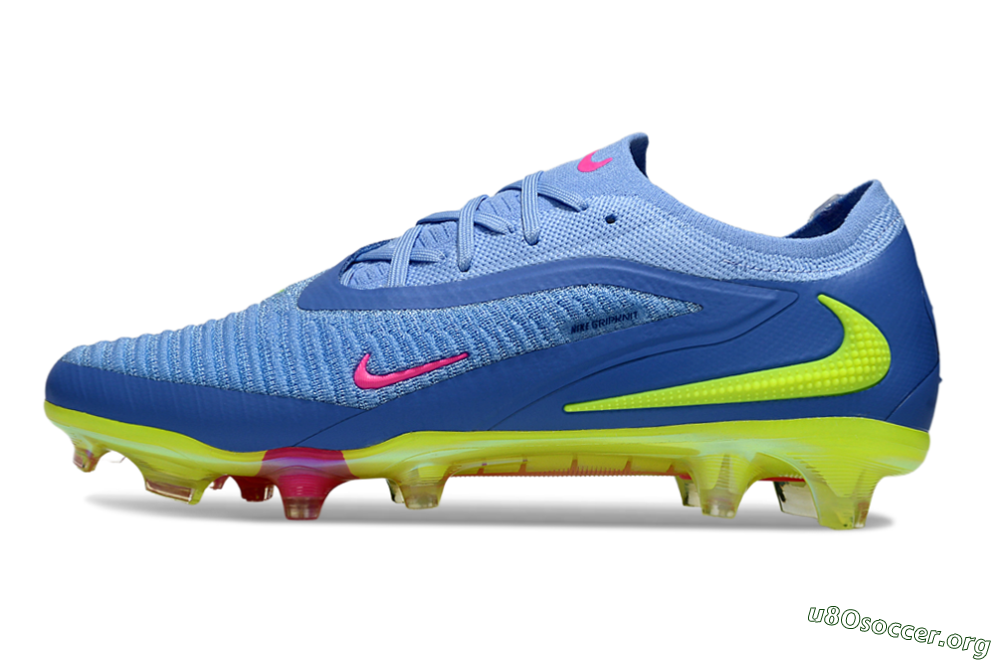 Nike Phantom 6 Elite FG Football Boots - Blue/Pink/Yellow 3