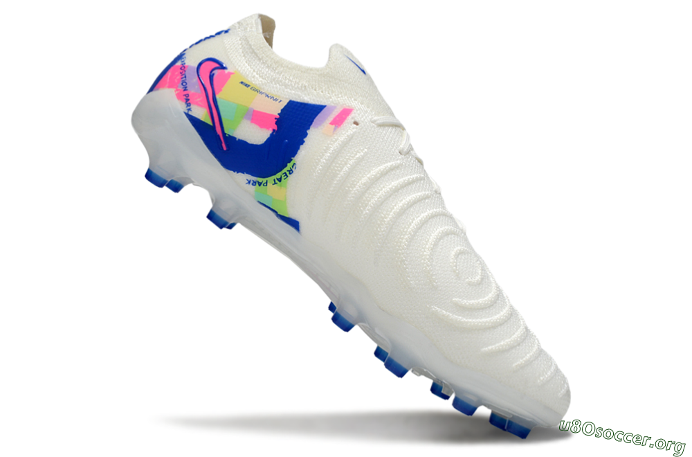 Nike Phantom GX 2 Elite AG Football Boots - White/Blue/Pink 5