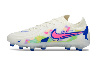 Nike Phantom GX 2 Elite AG Football Boots - White/Blue/Pink