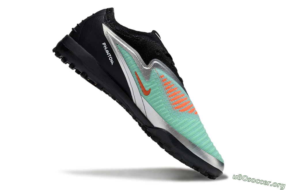 Nike Phantom 6 Elite TF Football Shoes - Jade/Silver/Black 4