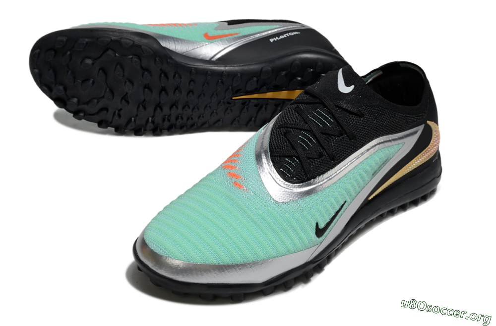Nike Phantom 6 Elite TF Football Shoes - Jade/Silver/Black 0