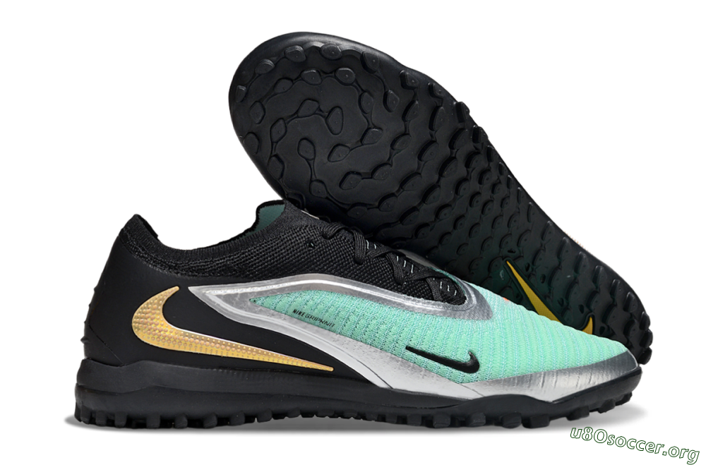 Nike Phantom 6 Elite TF Football Shoes - Jade/Silver/Black 2