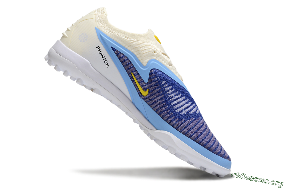 Nike Phantom 6 Elite TF Football Shoes - Blue/White/Jade 4