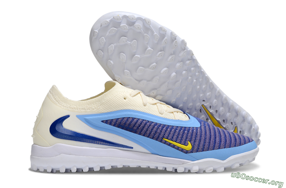Nike Phantom 6 Elite TF Football Shoes - Blue/White/Jade 2