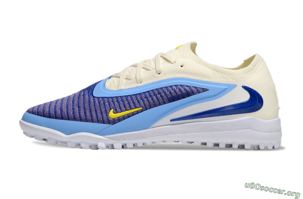 Nike Phantom 6 Elite TF Football Shoes - Blue/White/Jade 3