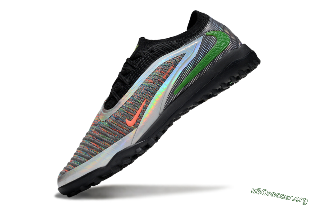 Nike Phantom 6 Elite TF Football Shoes - Grey/Silver/Black 5