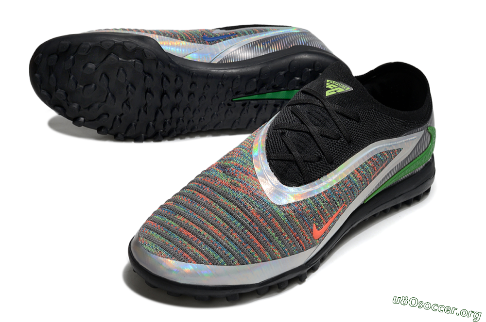 Nike Phantom 6 Elite TF Football Shoes - Grey/Silver/Black 0