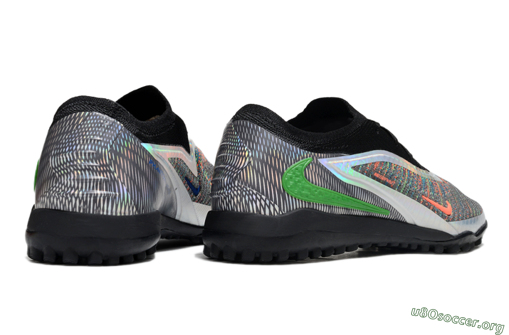 Nike Phantom 6 Elite TF Football Shoes - Grey/Silver/Black 6