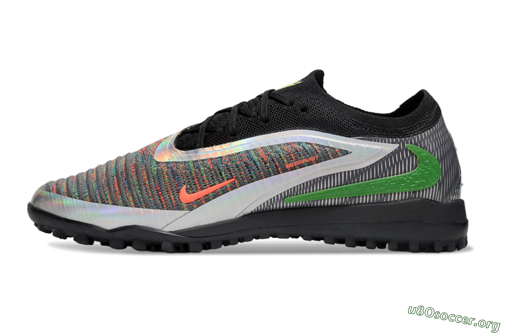 Nike Phantom 6 Elite TF Football Shoes - Grey/Silver/Black 3