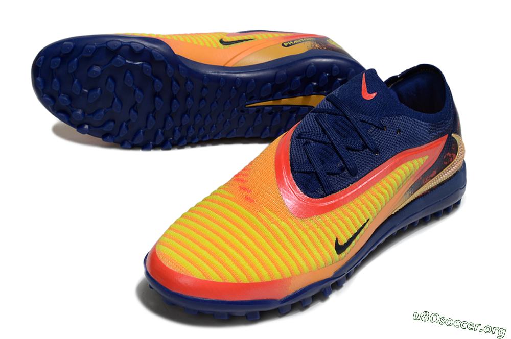Nike Phantom 6 Elite TF Football Shoes - Yellow/Red/Blue 0