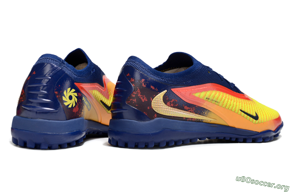 Nike Phantom 6 Elite TF Football Shoes - Yellow/Red/Blue 6