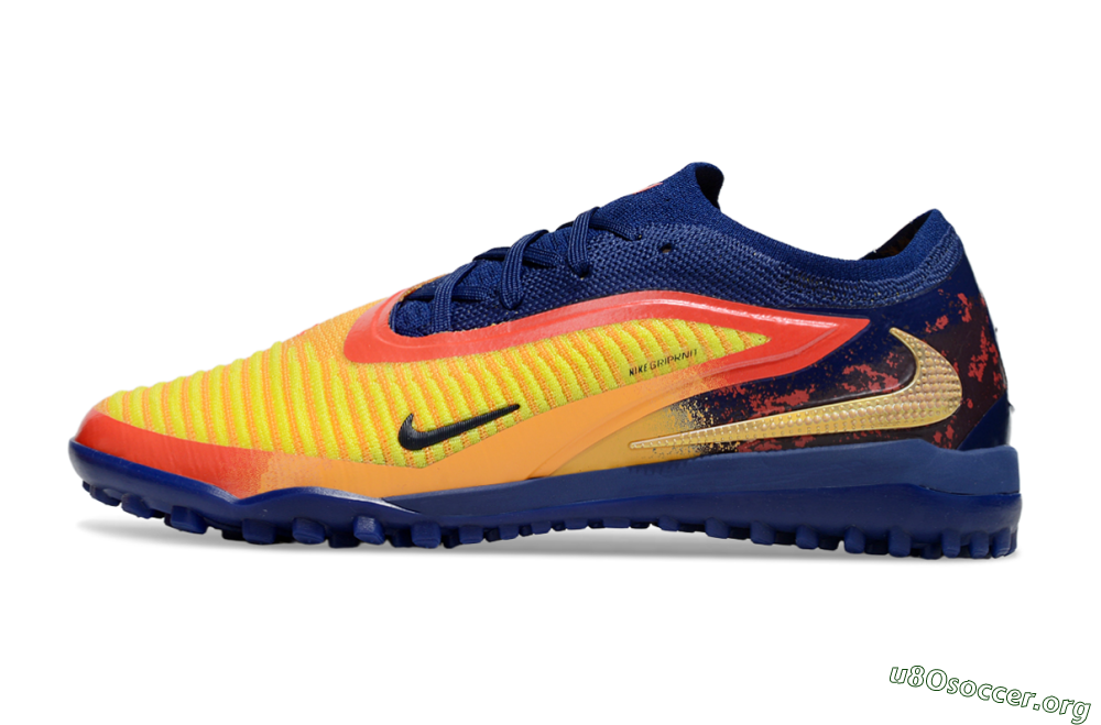 Nike Phantom 6 Elite TF Football Shoes - Yellow/Red/Blue 3