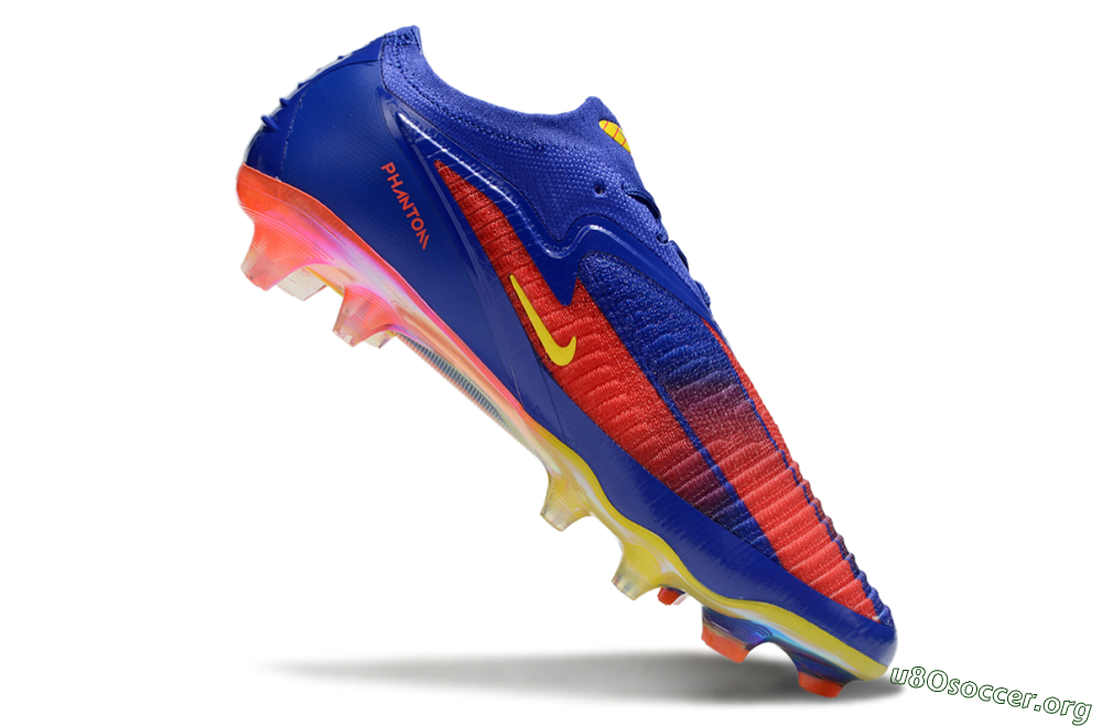 Nike Phantom 6 Elite FG Football Boots - Blue/Red/Yellow 4